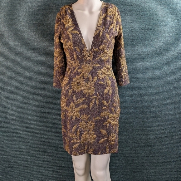 DIOSA Metallic Goddess Mini-Dress - Picture 1 of 11